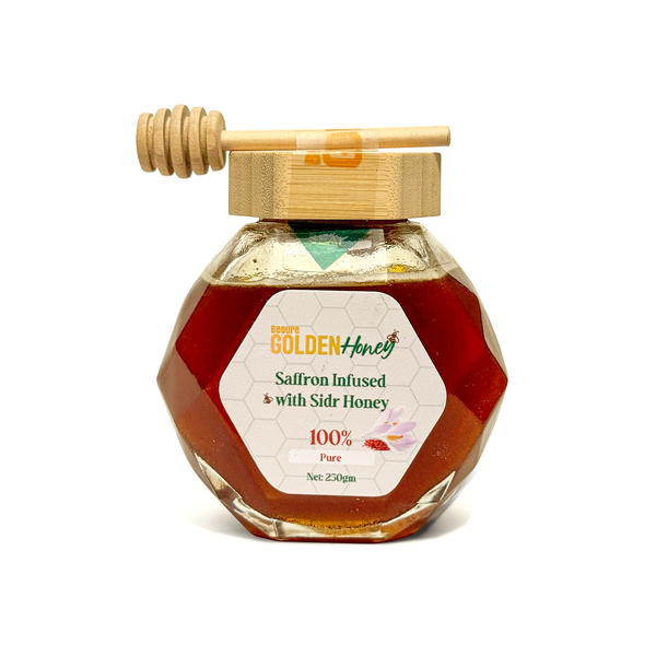 Saffron Infused with Pakistani Sidr Honey 250gm - 100% Pure