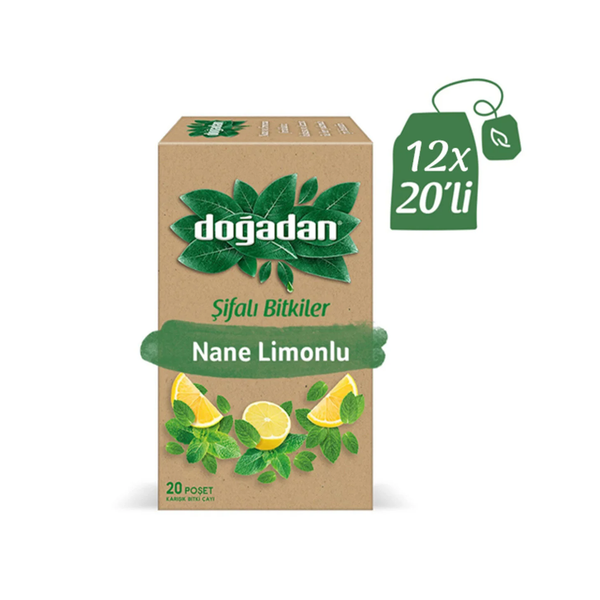 Doğadan Mint Lemon Tea Glass Bags 20 Pieces
