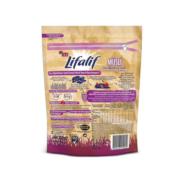 Eti Lifalif Finely Ground Muesli with Hibiscus 250g