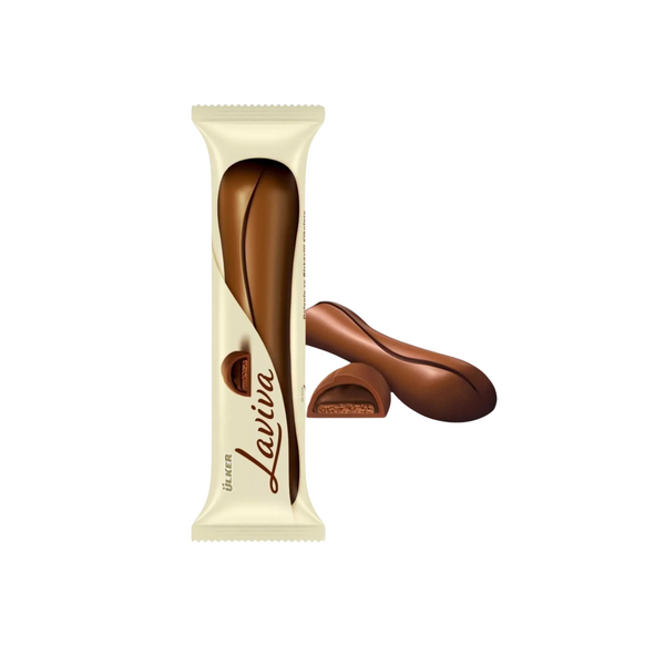 Laviva Biscuits and Intense Dark Chocolate with Milk Chocolate 35 Grams
