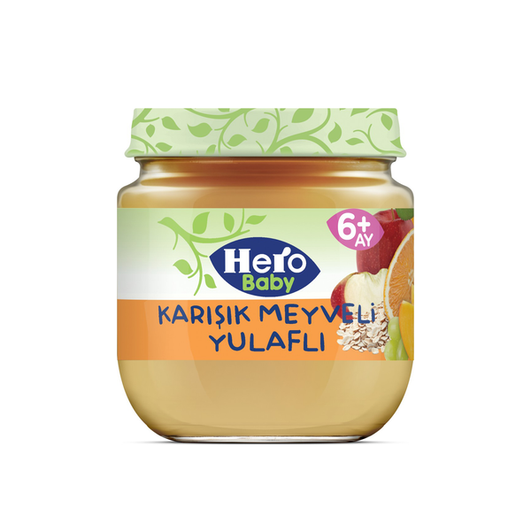 Hero Baby Mixed Fruit Oatmeal Jar Food 120gr