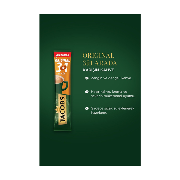 Jacobs 3-in-1 Instant Coffee Mix – 1 Sachet