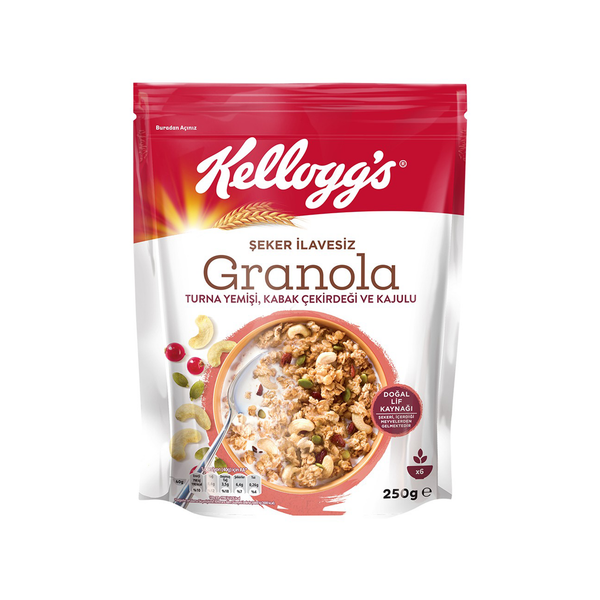 Kellogg’s Granola No Added Sugar, Cranberry, Pumpkin Seed & Cashew 250g