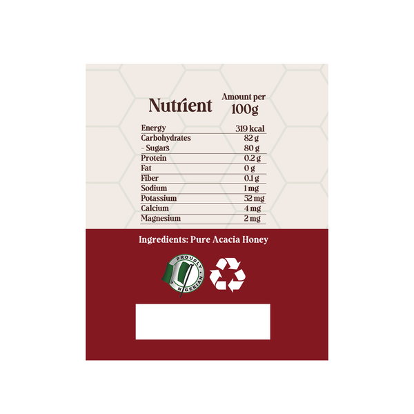 Pure Acacia Honey 1000gr