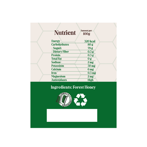 Pure Forest honey 500gr