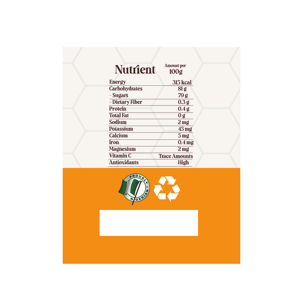 Pure Orange honey 1000gr