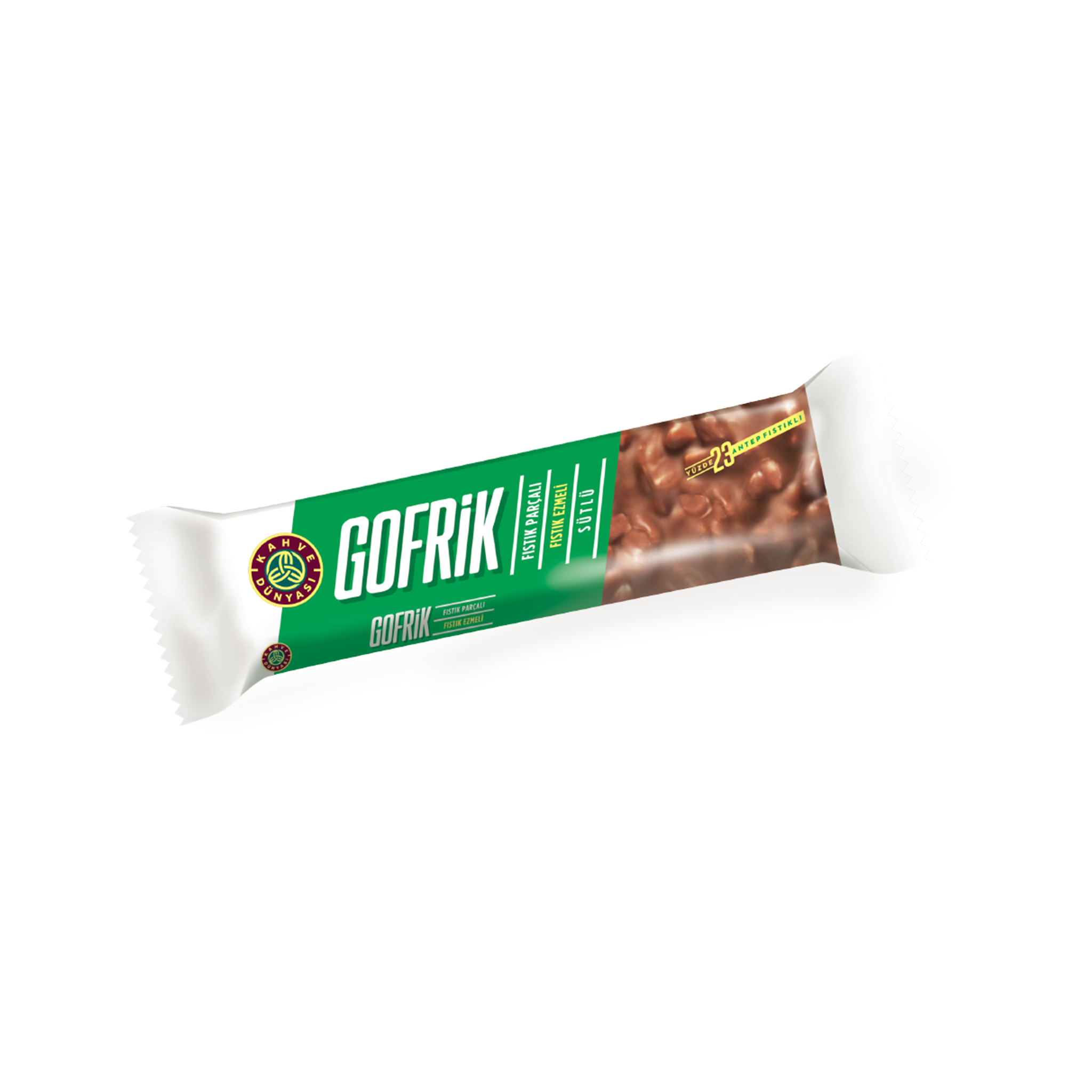 Kahve Dünyası Gofrik Milk Chocolate Pistachio Wafer 33g - Per Box (144 Pieces)