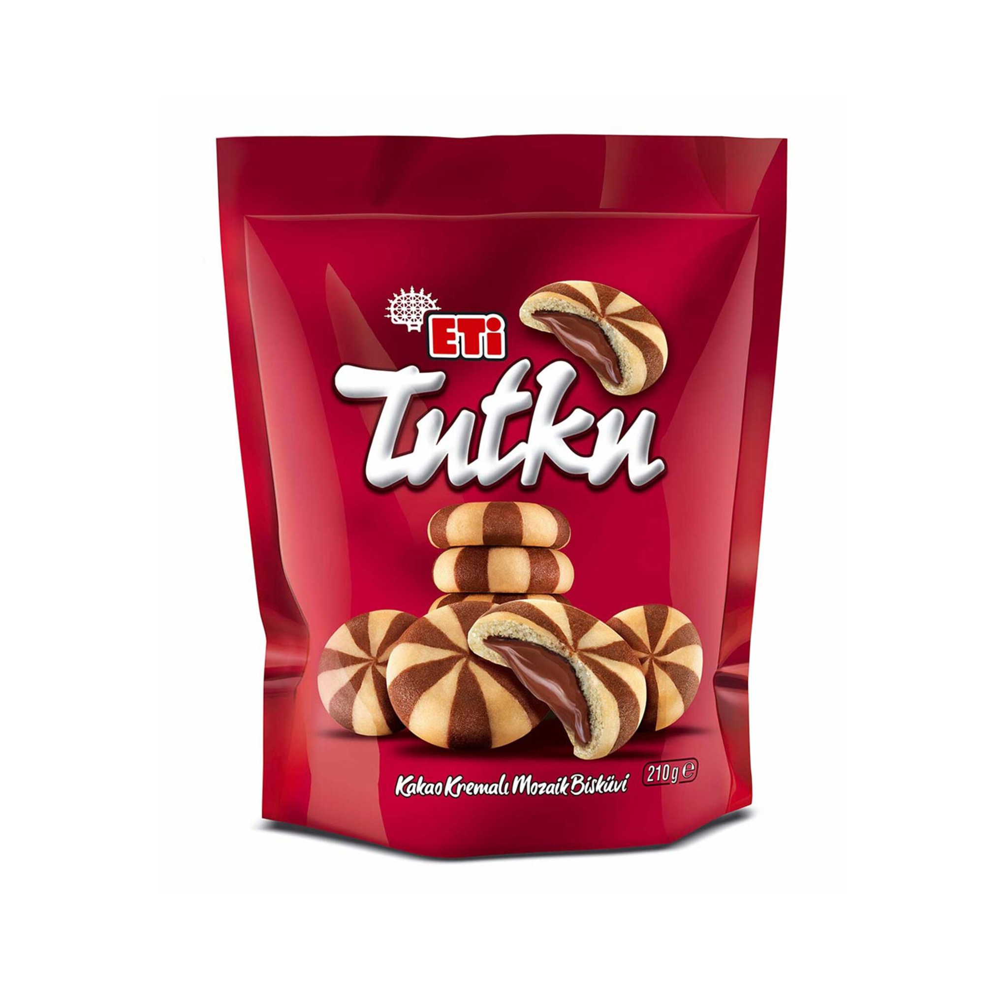 Eti Tutku Cocoa Biscuits 210g - Per Box (18 Pieces)