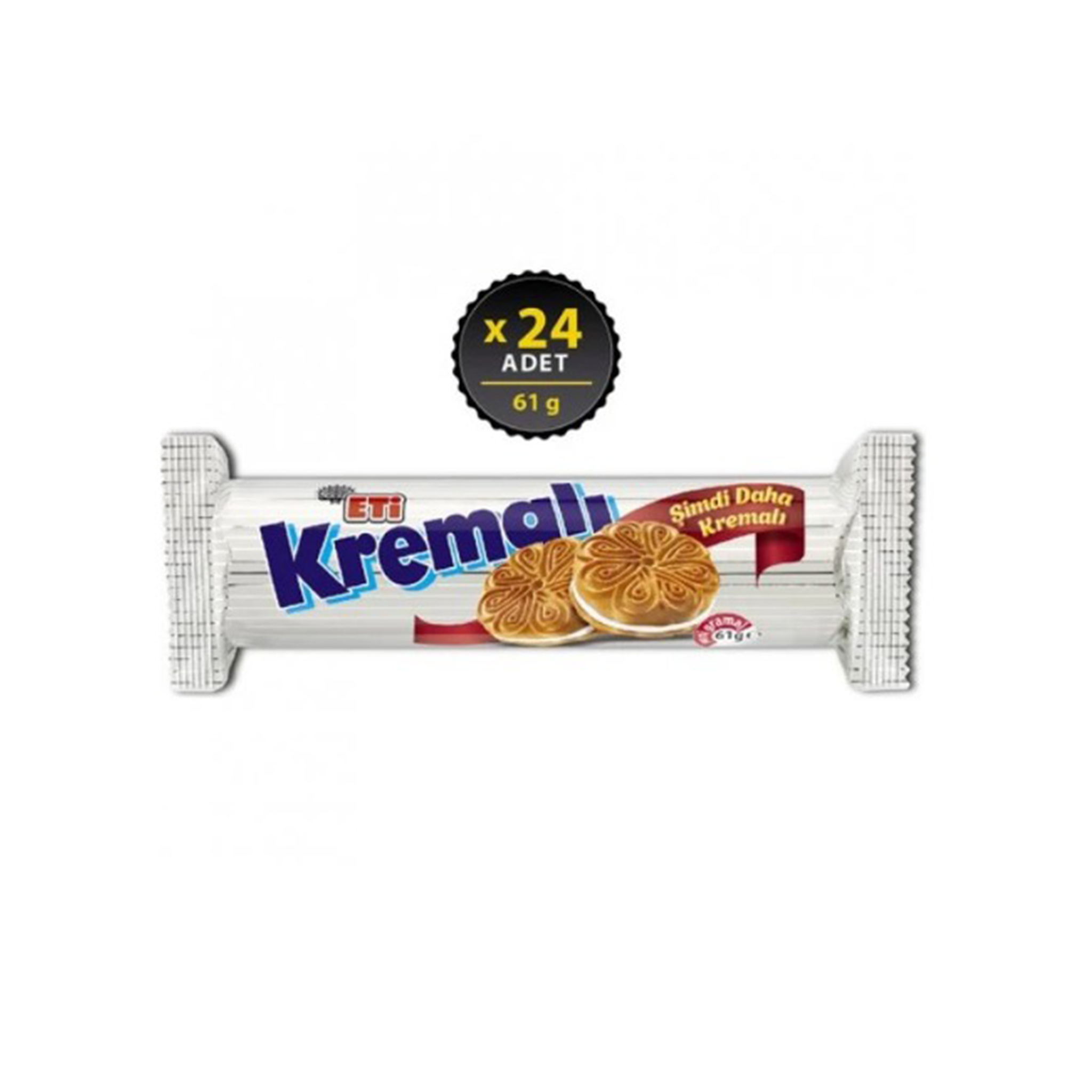 Eti Creamy Biscuit 61g - Per Box (24 Pieces)