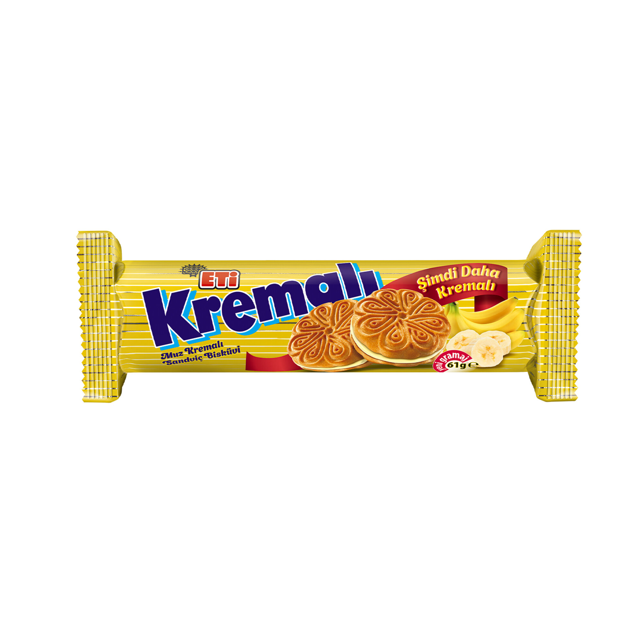 Eti Creamy Banana Biscuit 61g - Per Box (24 Pieces)