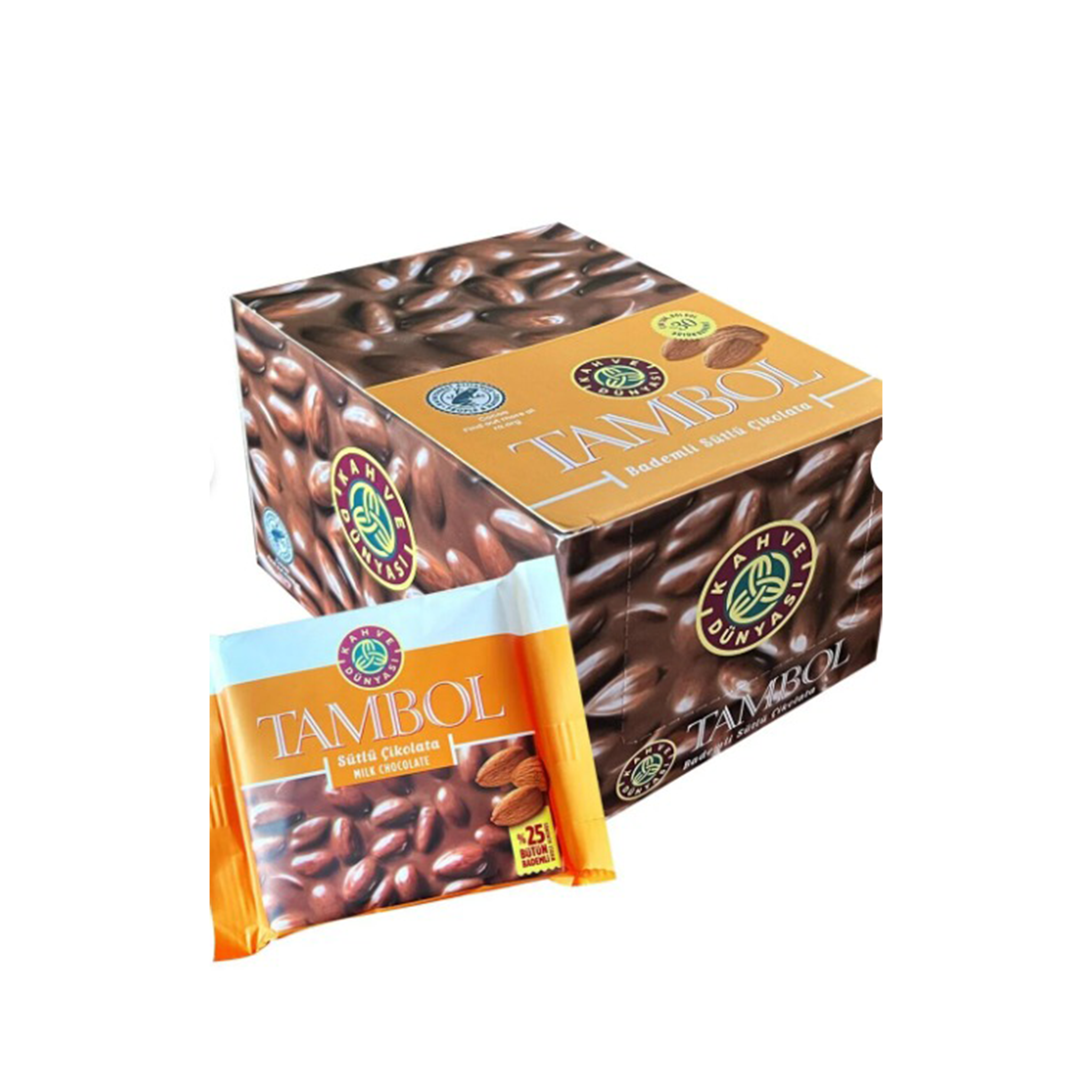 Kahve Dünyası Tambol Milk Chocolate with Almonds