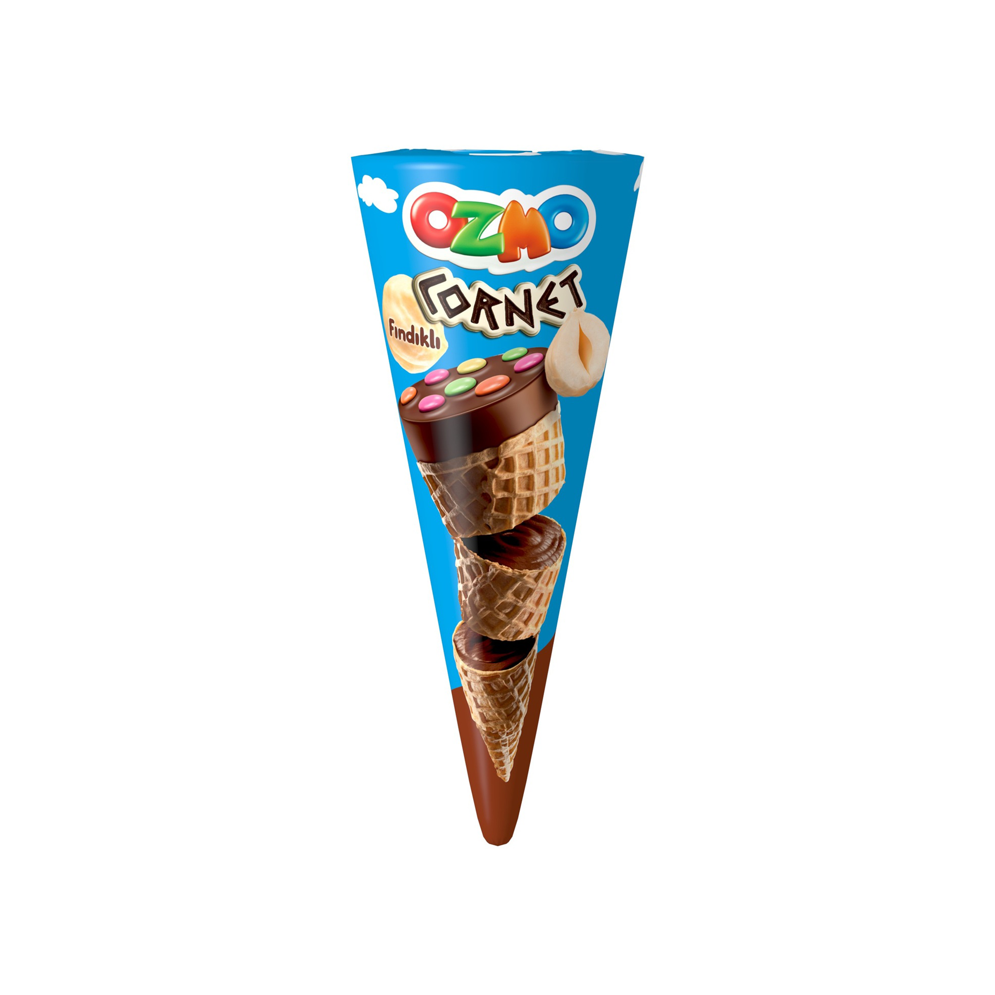 Ozmo Cornet Chocolate Wafer 25g