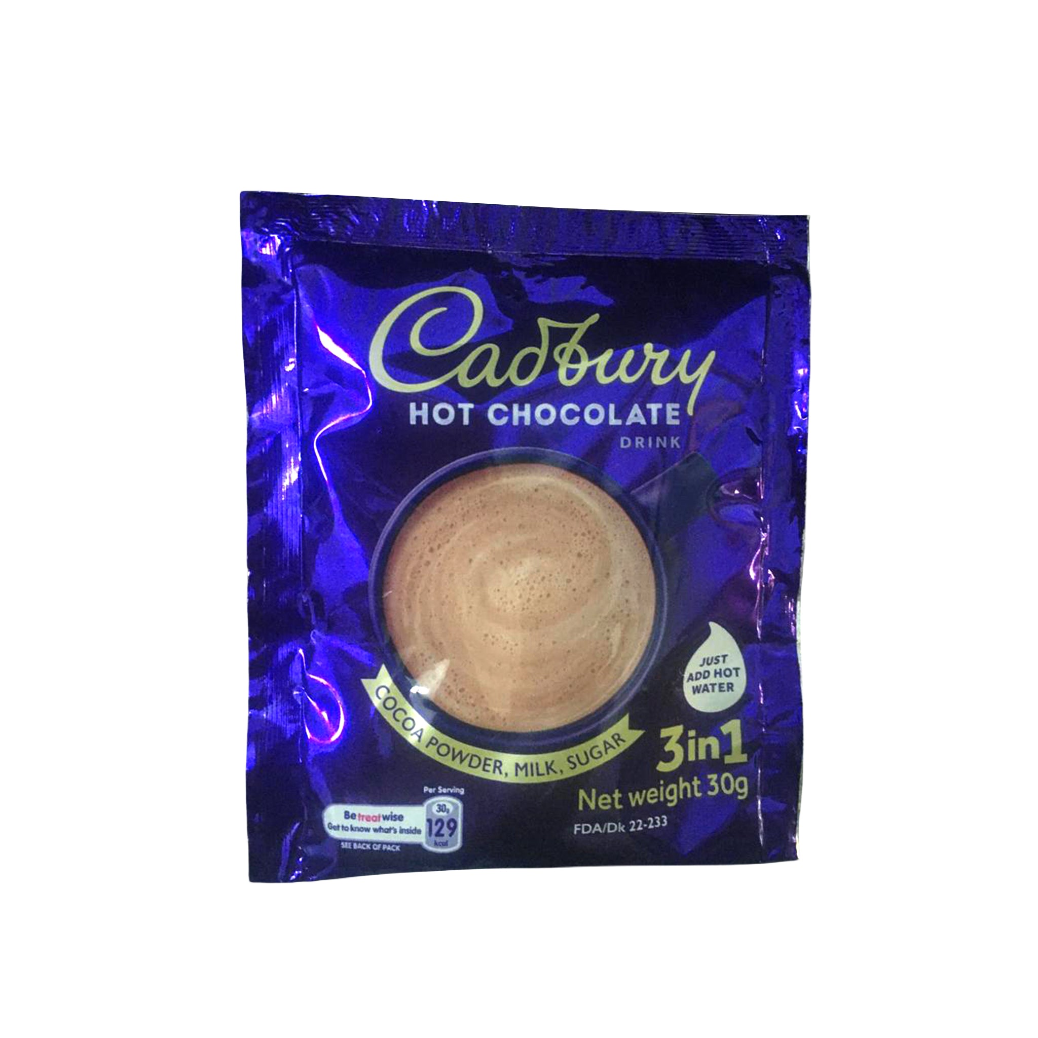 Cadbury 3-in-1 Hot Chocolate Drink Sachet 30gr