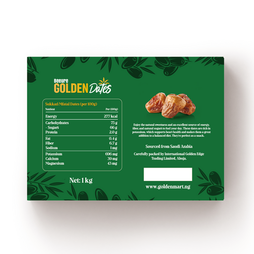 Premium Sukkari Dry Dates — 1KG | Family Pack