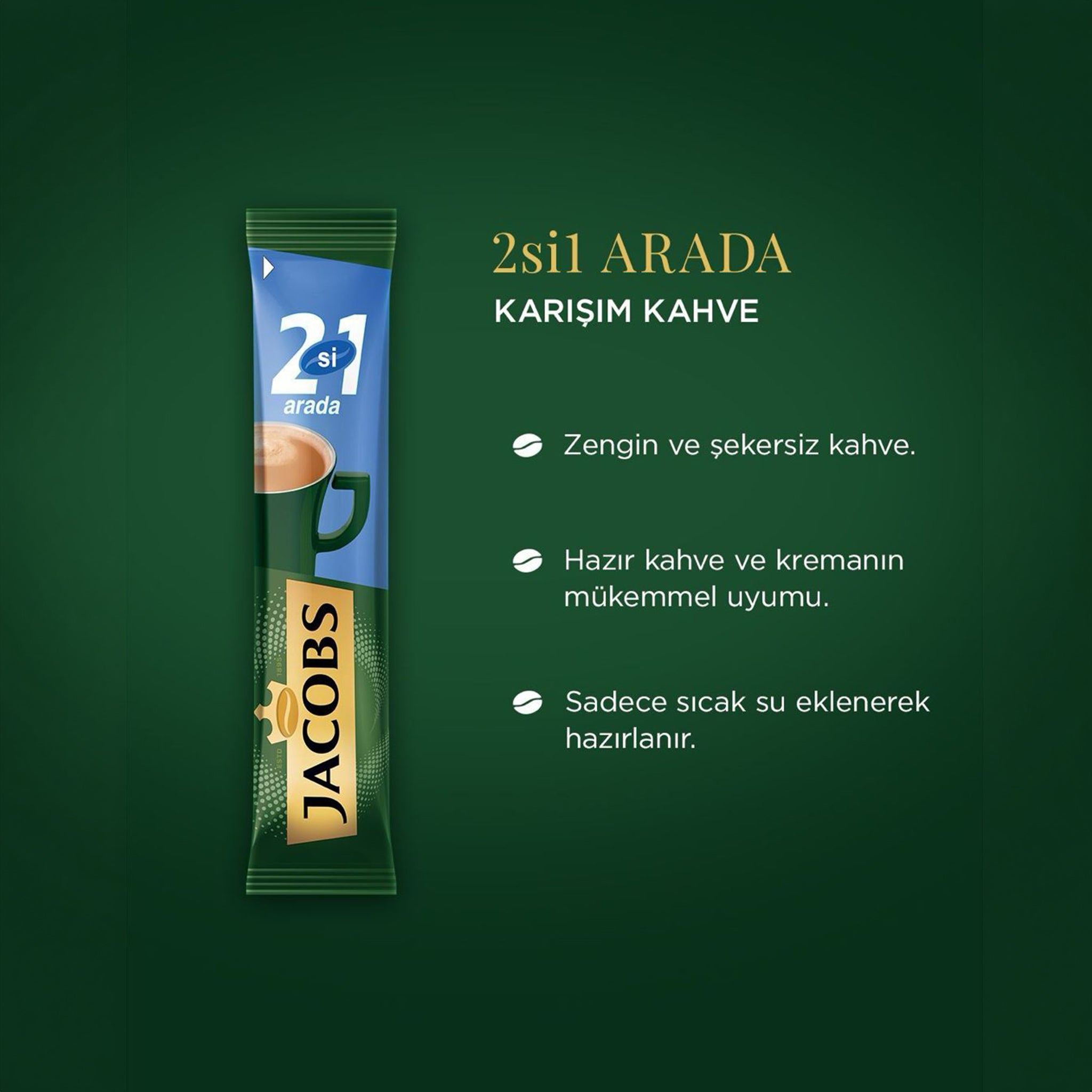 Jacobs 2-in-1 Coffee  - 1 Sachet