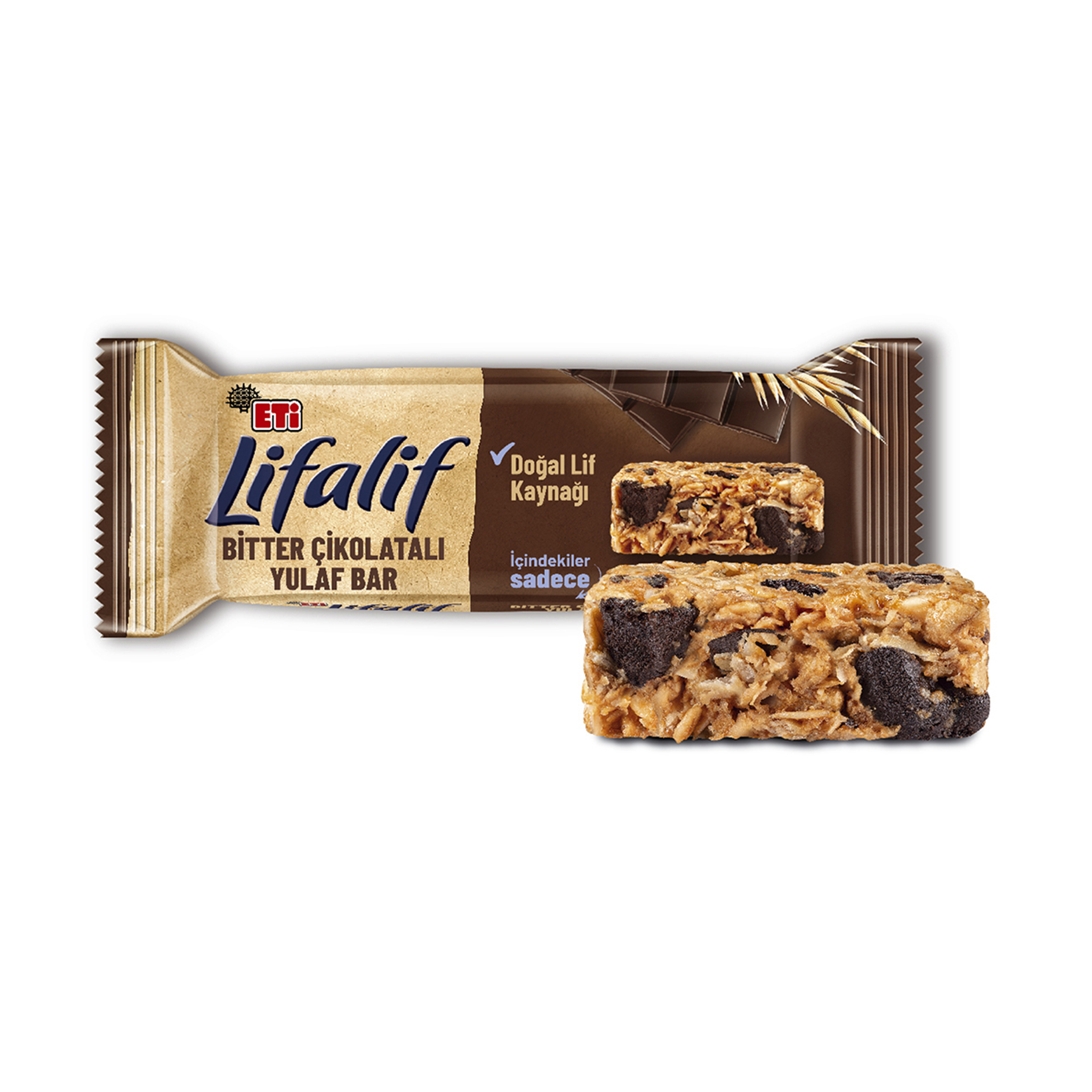 Eti Lifalif Dark Chocolate Oatmeal Bar 35g
