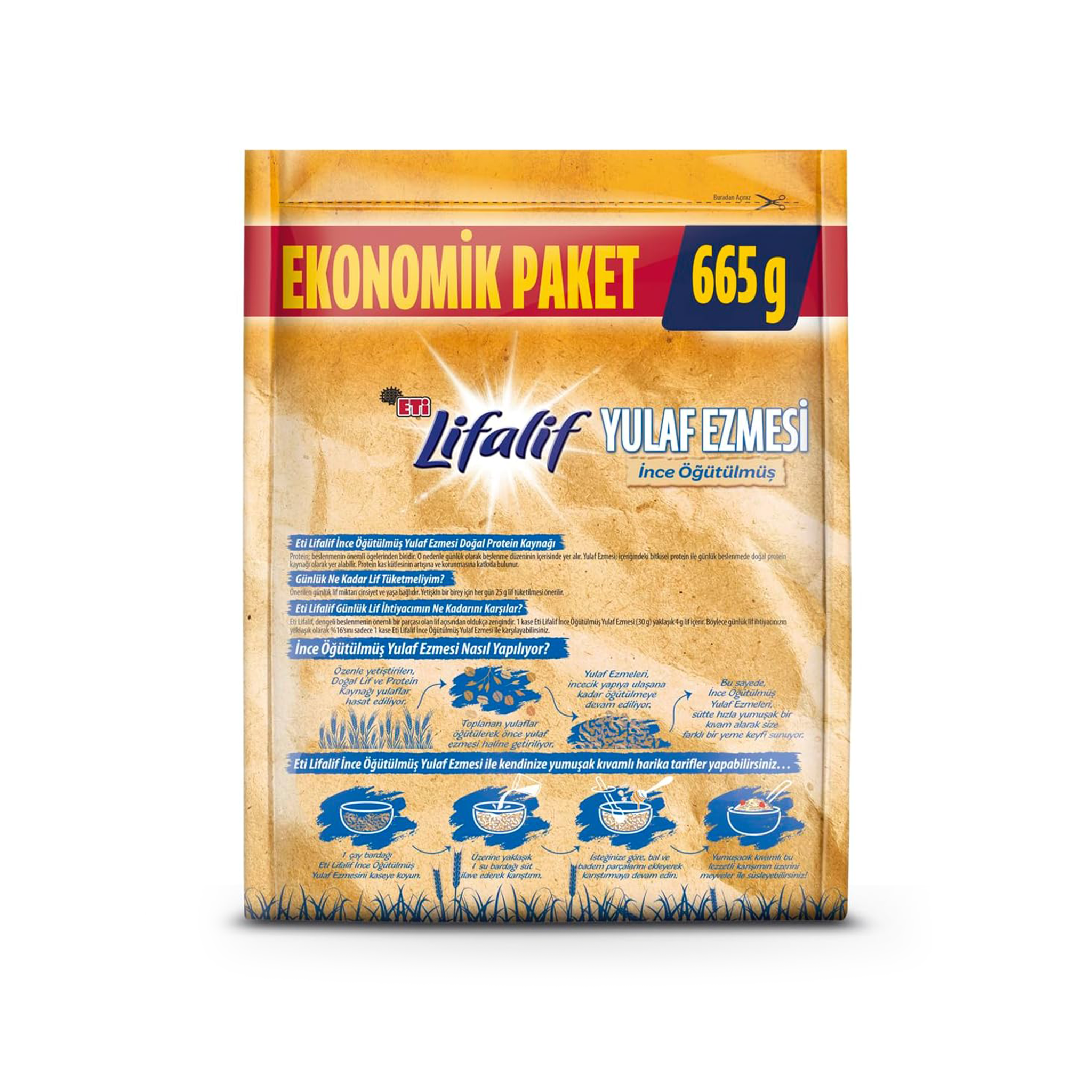 Eti Lifalif Finely Ground Oatmeal 665g