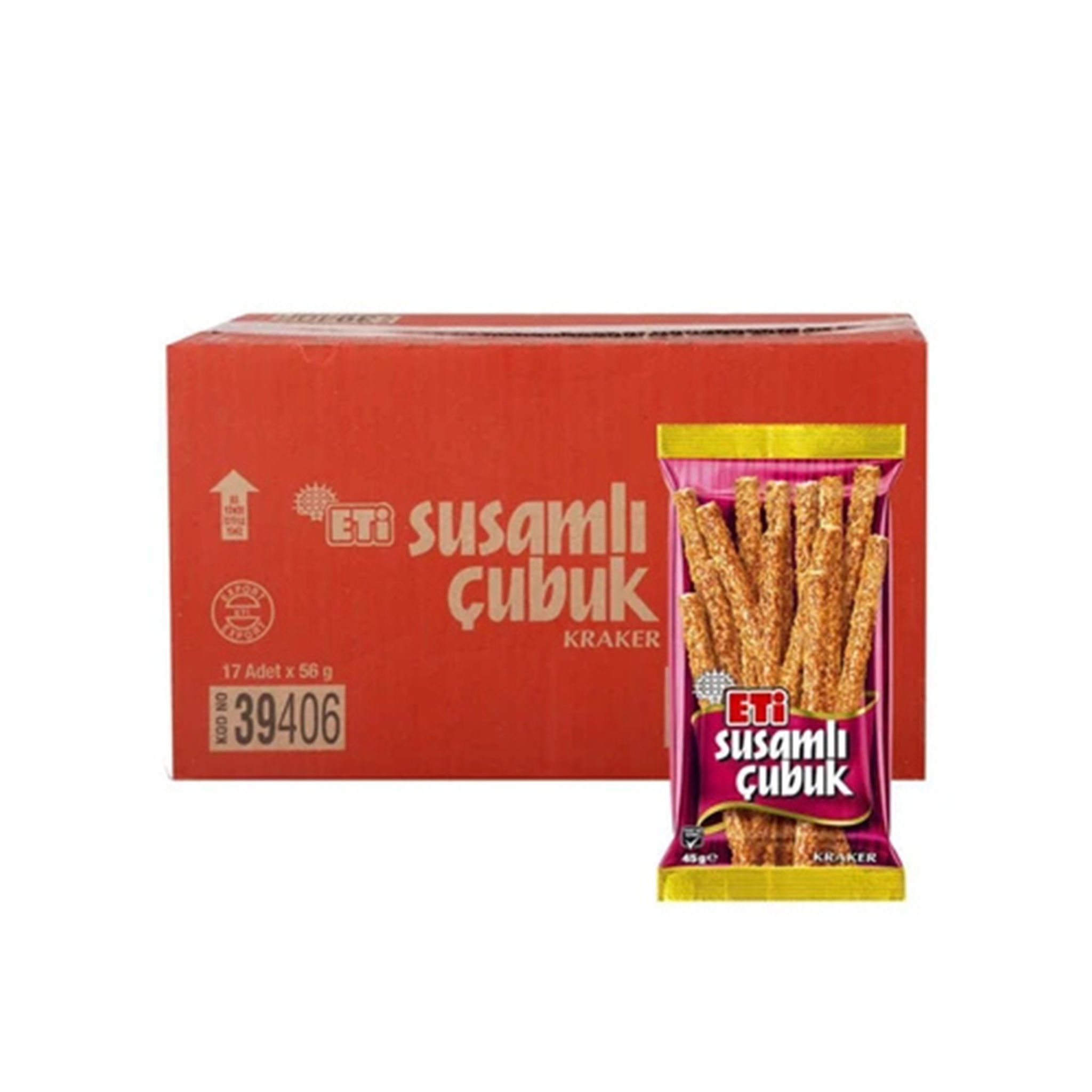 Eti Sesame Stick Crackers 56g