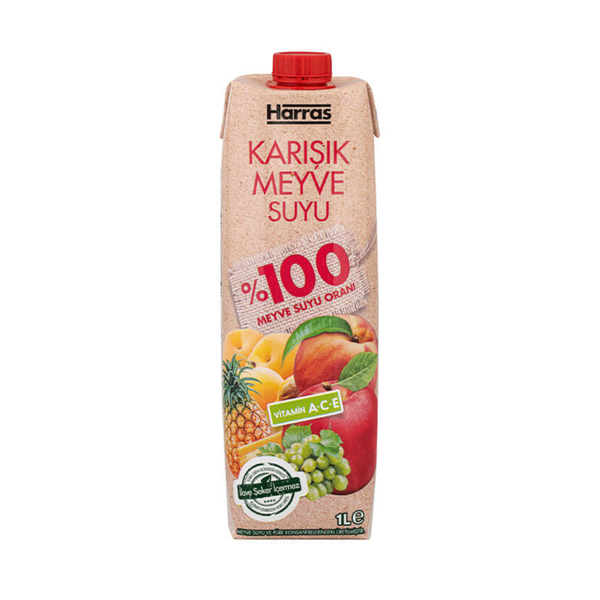 Harras 100% Mix fruit juice 1L