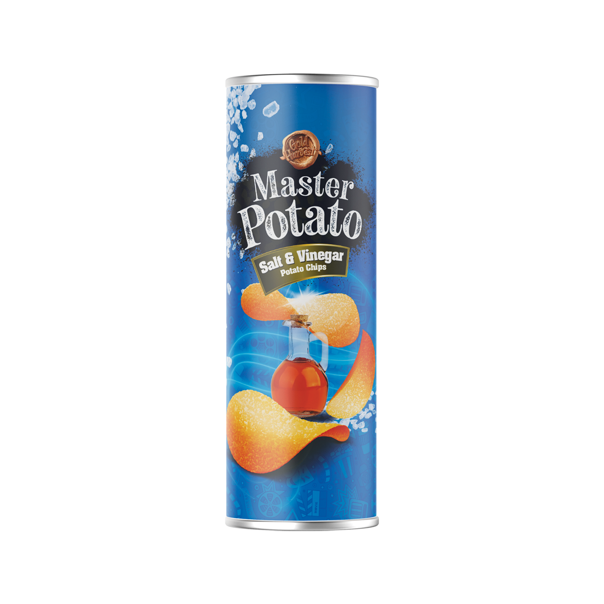 Master Potato Chips with Salt and Vinegar Sauce 160gr - Per Box (14 Pieces)