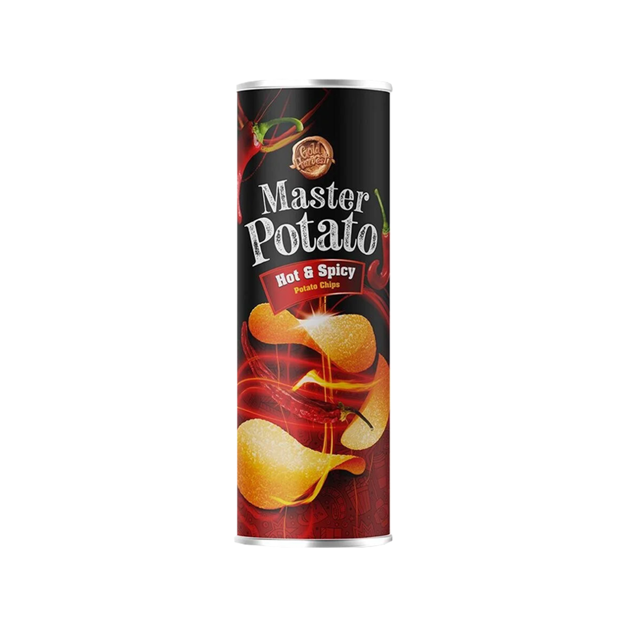 Master Potato Hot & Spicy Chips 110gr - Per Box (14 Pieces)