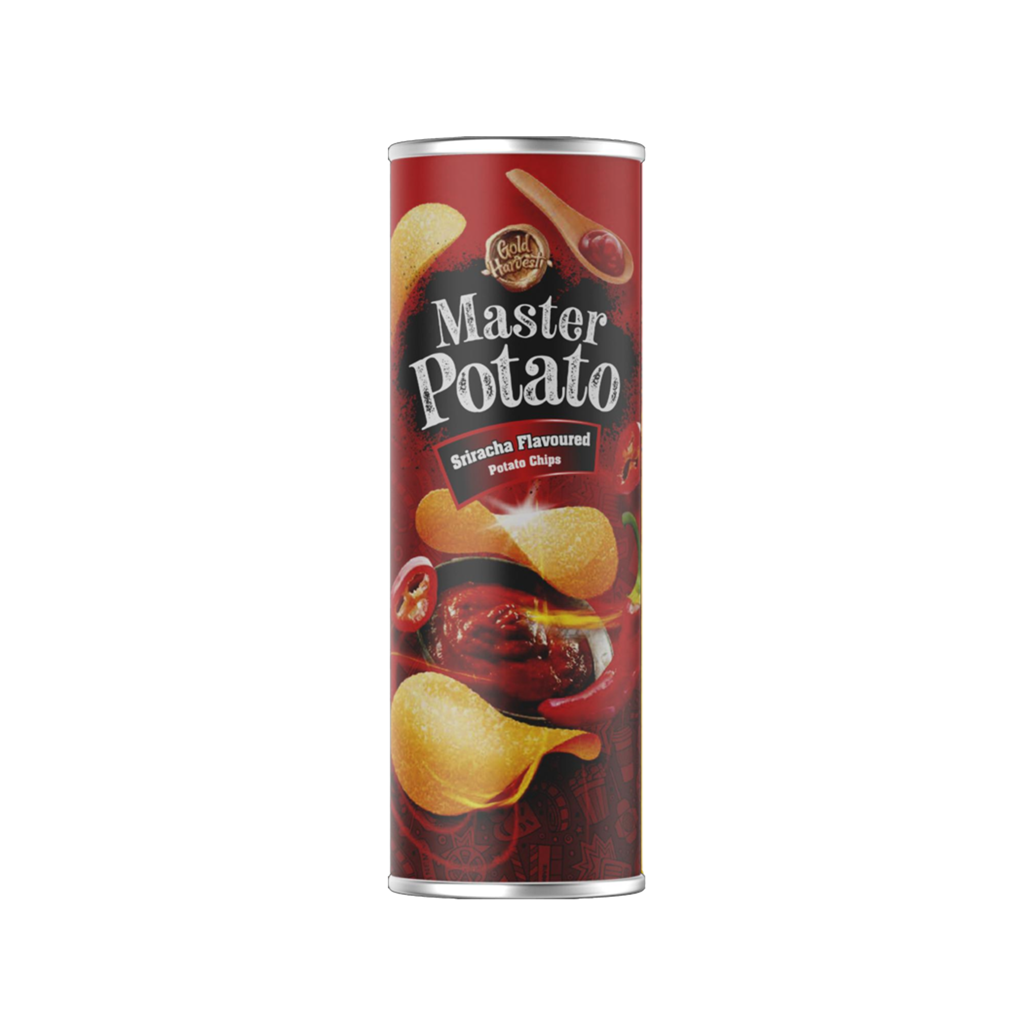Master Potato Sriracha Sauce Chips 160g - Per Box (14 Pieces)