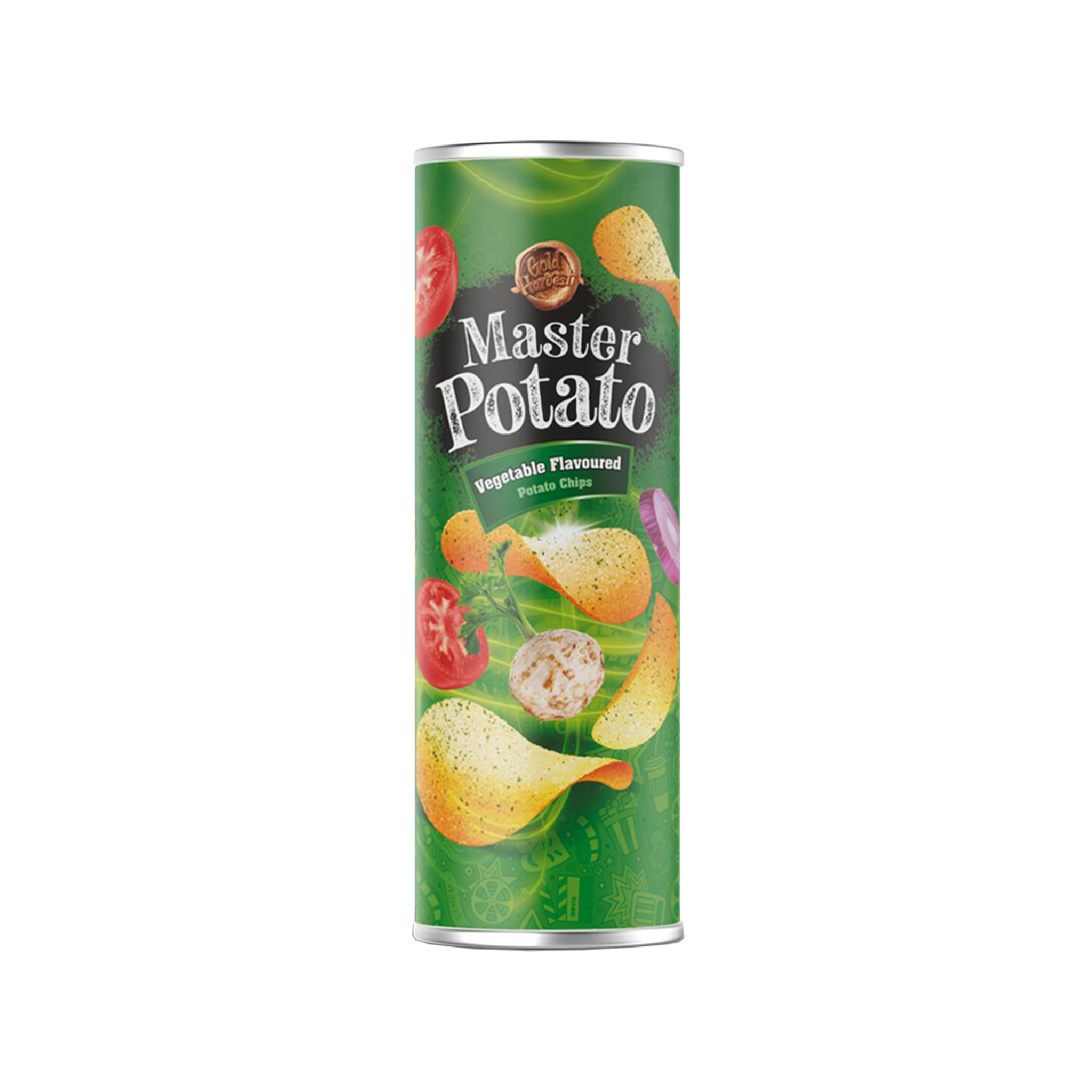 Master Potato Vegetable Sauce Chips 160gr - Per Box (14 Pieces)