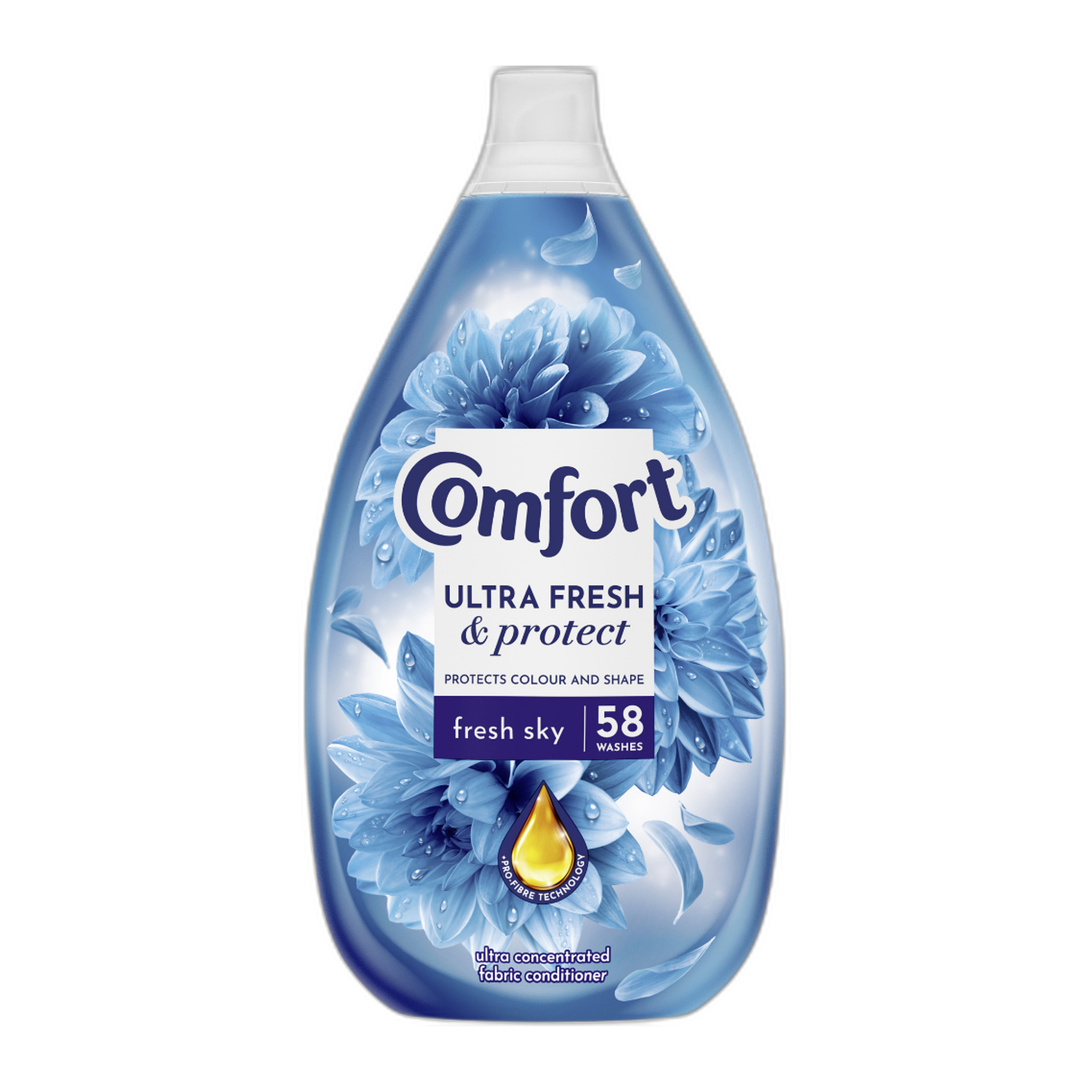 Comfort Fresh Sky Ultra Fresh & Protect Fabric Conditioner 870ml