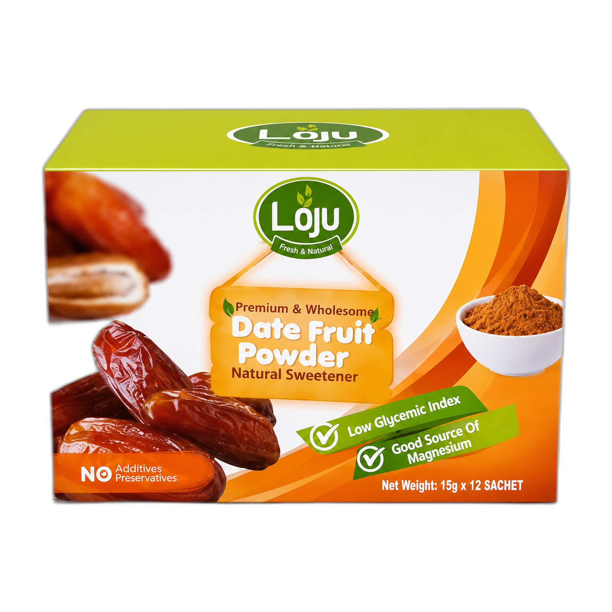 Laju Date Fruit Powder Natural Sweetener 15g x 12