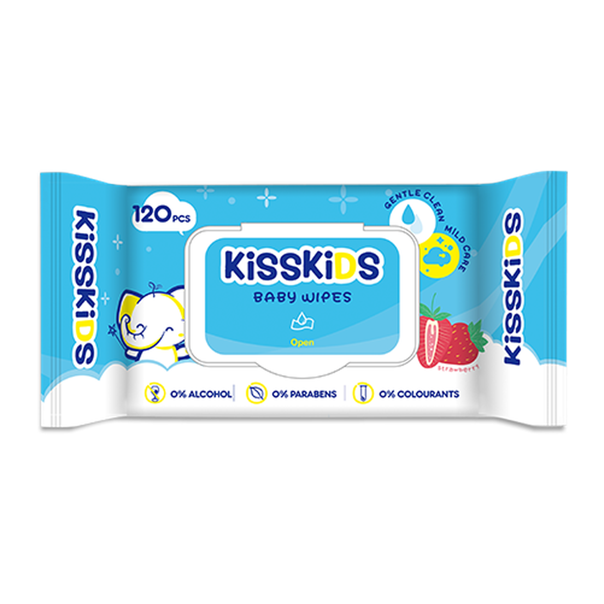 KissKids Baby Wipes 60pcs