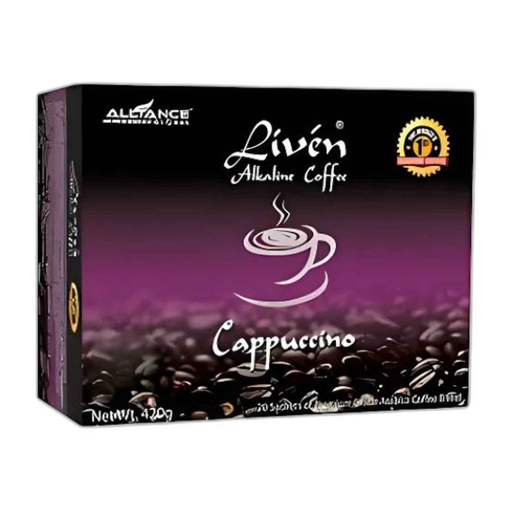 Alliance Global Liven Alkaline Cappuccino Coffee 420g