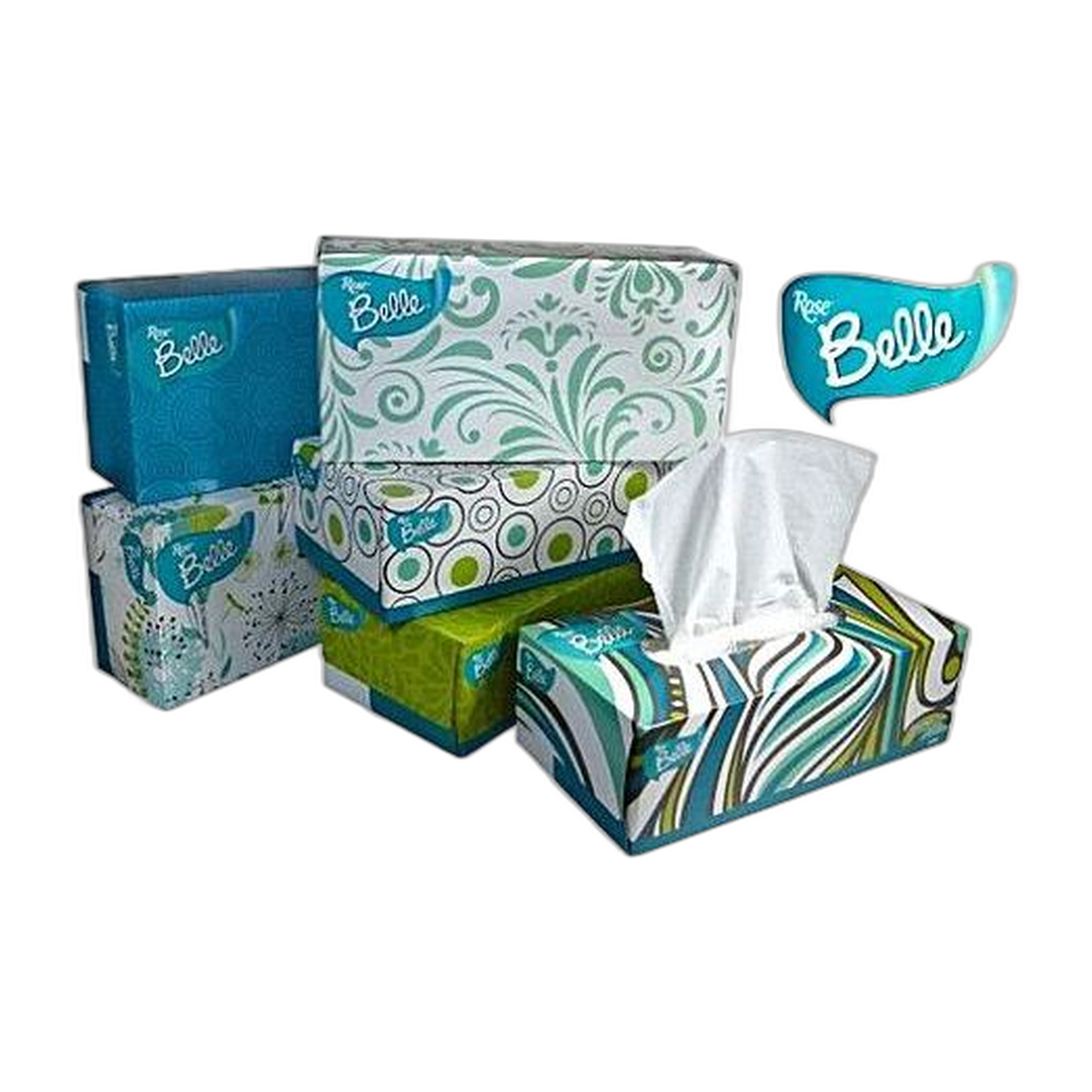 Rose Belle Facial Tissue 2-Ply 150 Sheets