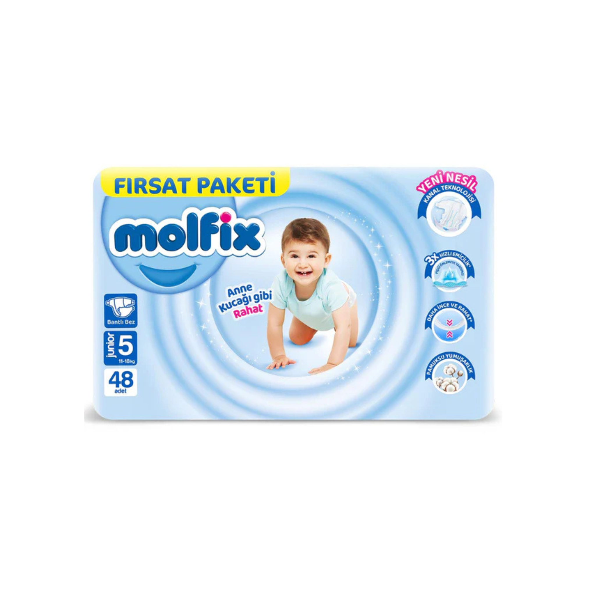 Molfix Baby Diapers Opportunity Pack Size 5 – 48 pcs