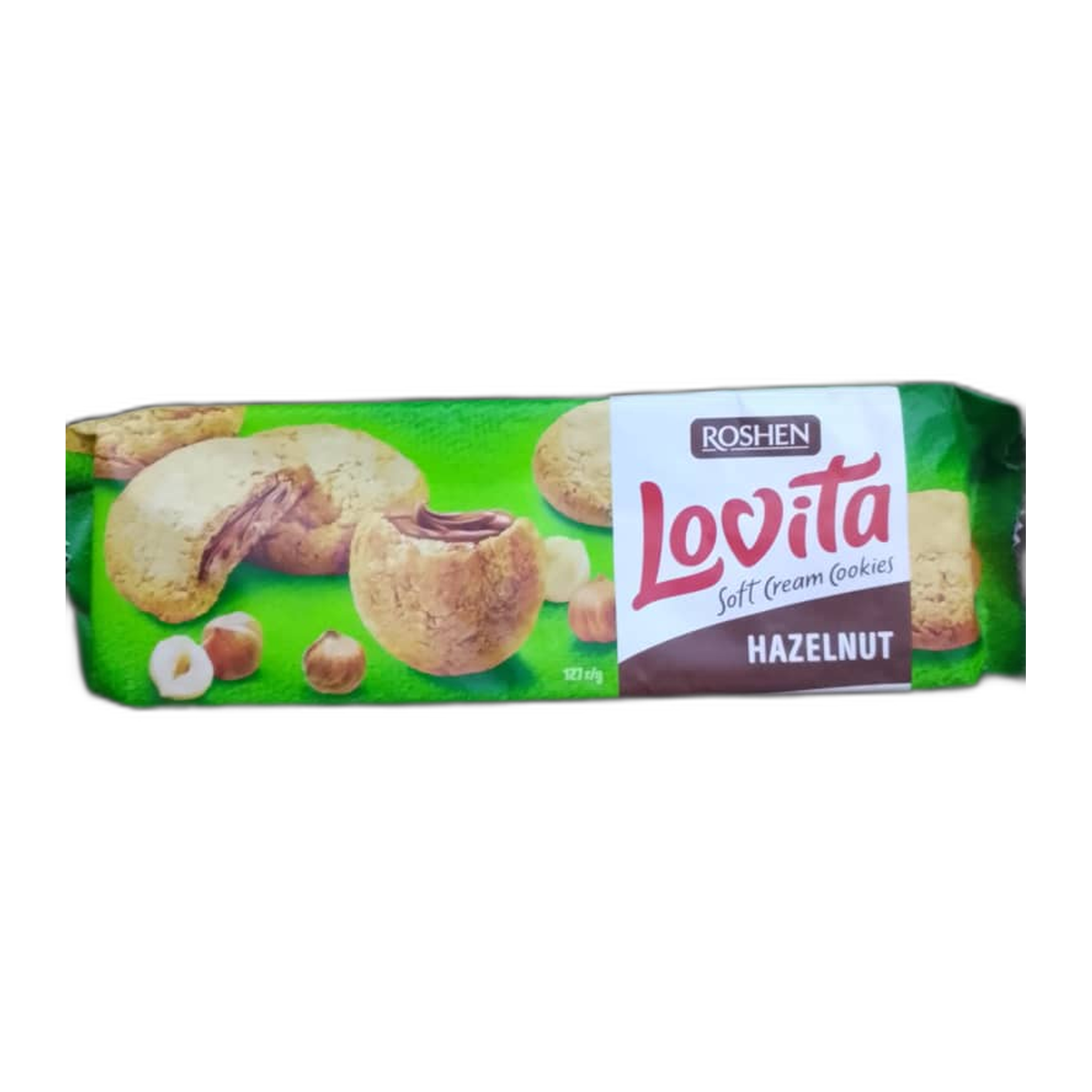 Roshen Lovita Soft Cream Hazelnut Cookies 127g