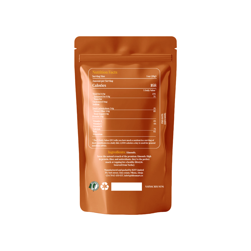 Turkish Almonds 200gr - Per Box (12 Pieces)