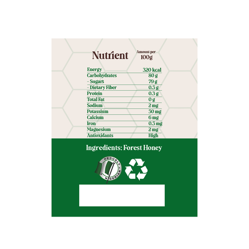Pure Forest honey 500gr