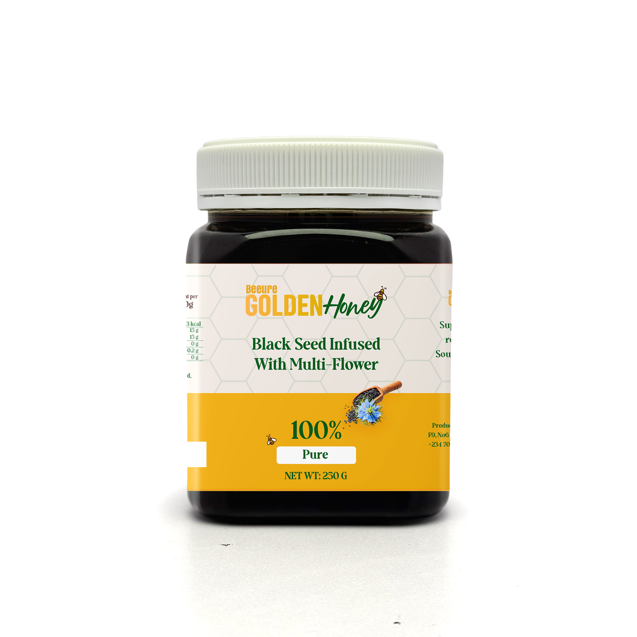 Pure Black Seed with Multiflower Honey 250gr